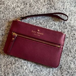 Raspberry Kate Spade Small Wristlet